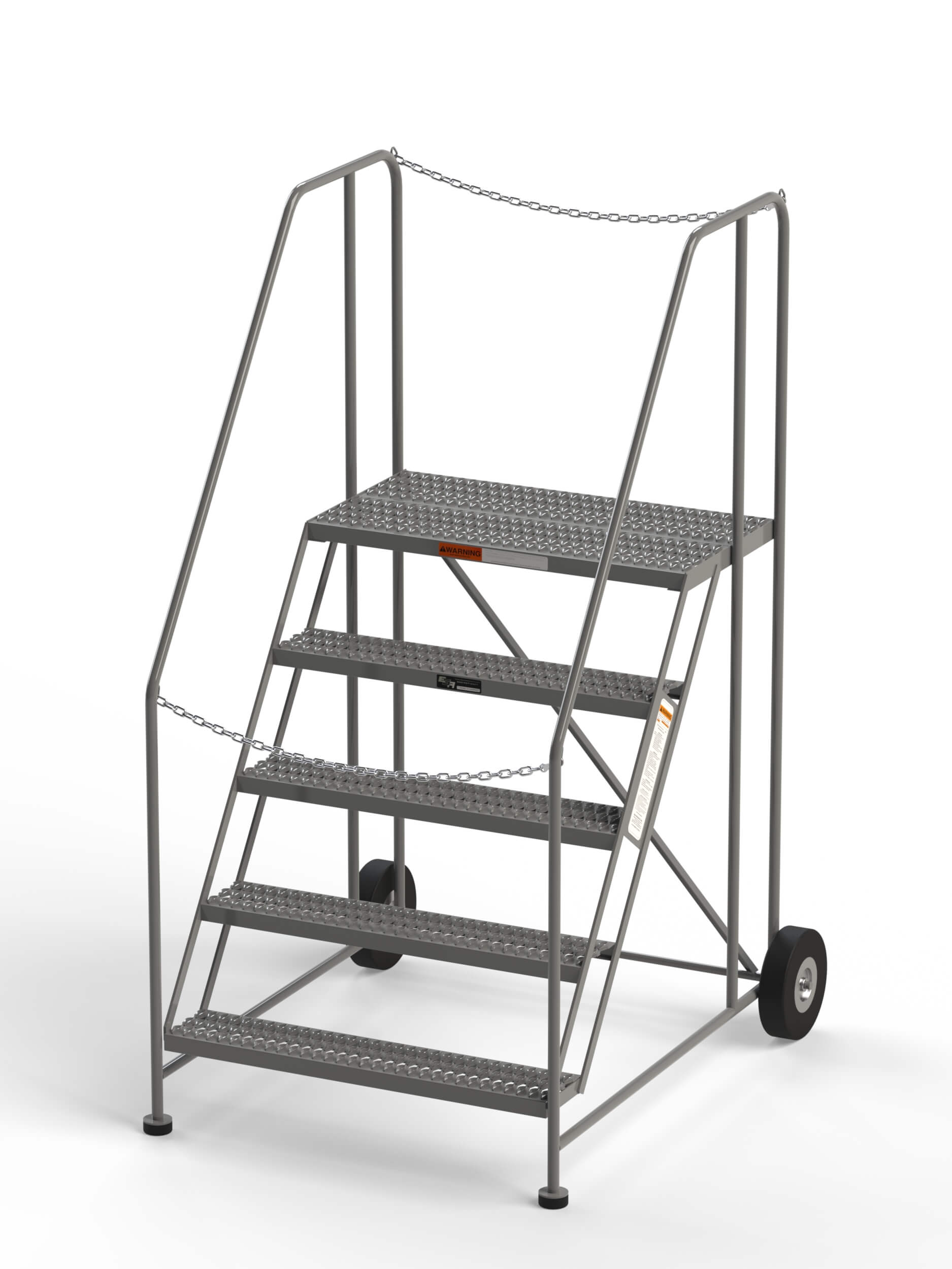 Semi Trailer Access Rolling Ladder with safety chains model TG4838H by SaveMH