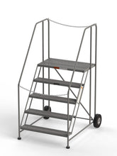 Load image into Gallery viewer, Semi Trailer Access Rolling Ladder with safety chains model TG4838H by SaveMH