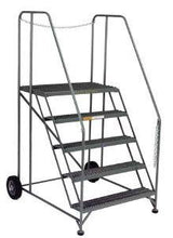 Load image into Gallery viewer, Semi Truck Trailer Access Rolling Ladder with safety chains by SaveMH