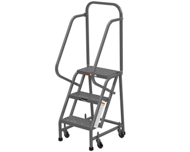 L3020HKD EGA 3 step rolling ladder step stool with handrails