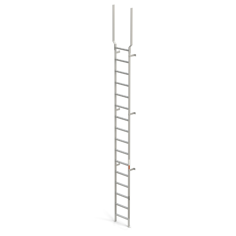 Fixed Vertical Wall and Floor Mount Ladder