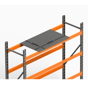 Pallet Rack Steel Decking Die Shelf 48"D x 46"W from SaveMH