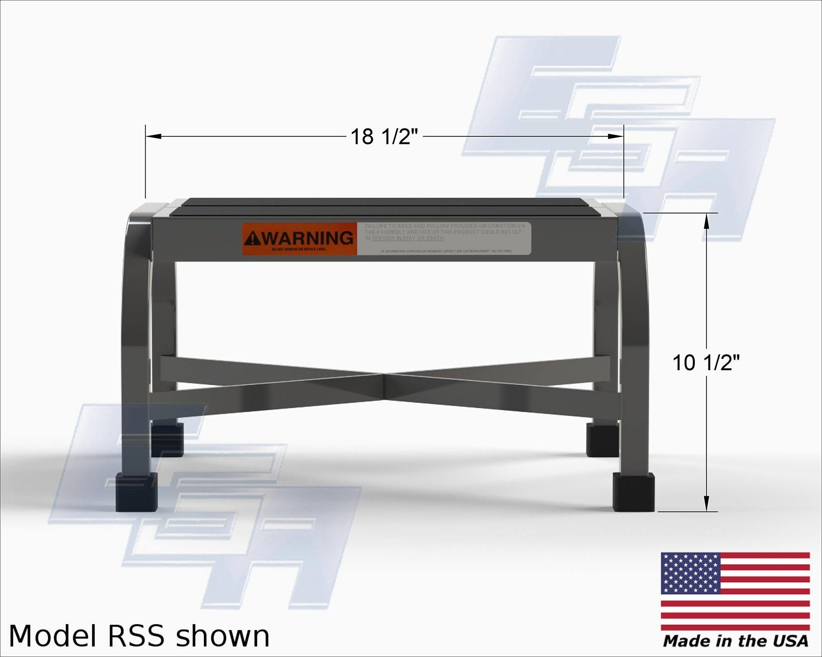 EGA Products Heavy Duty Step Stool RSS Model with Dimensions by SaveMH