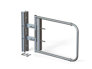 SCG-X-S Universal Industrial Safety Swing Gate with hardware Stainless Steel Finish by SaveMH