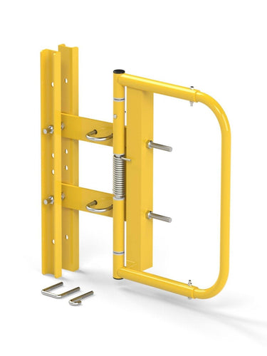 SCG-N-Y Universal Industrial Safety Swing Gate with hardware yellow powder coat by SaveMH