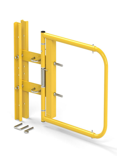 SCG-W-Y Universal Industrial Safety Swing Gate with hardware yellow powder coat by SaveMH
