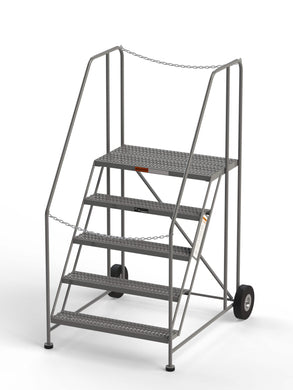 Semi Trailer Access Rolling Ladder with safety chains model TG4838H by SaveMH