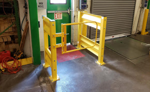 SaveMH Yellow Swing Gate at Warehouse Exit SCG-W-Y