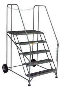 Semi Truck Trailer Access Rolling Ladder with safety chains by SaveMH